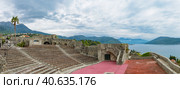 View of the beautiful city of Herceg Novi and the Bay of Kotor from Kanli Kula Fortress (2023 год). Стоковое фото, фотограф Валерия Лузина / Фотобанк Лори