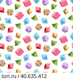 Seamless pattern of dice for board games. Стоковое фото, фотограф Lamina Akulova / Фотобанк Лори