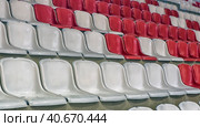 Red and white seats. Стоковое фото, фотограф Анна Кривицкая / Фотобанк Лори