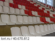Red and white seats. Стоковое фото, фотограф Анна Кривицкая / Фотобанк Лори