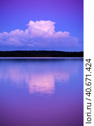 Lake in the evening. Стоковое фото, фотограф Анна Кривицкая / Фотобанк Лори