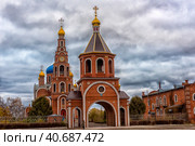 The Cathedral of the Holy Equal-to-the-Apostles Prince Vladimir, Novocheboksarsk (2017 год). Редакционное фото, фотограф Анна Кривицкая / Фотобанк Лори