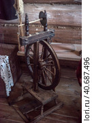 House museum, historical Russian hut in which was born Chapaev (2017 год). Редакционное фото, фотограф Анна Кривицкая / Фотобанк Лори