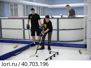 Training complex for hockey players, (2017 год). Редакционное фото, фотограф Анна Кривицкая / Фотобанк Лори