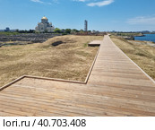 Sevastopol Historical and archaeological reserve "Tauric Chersonesos". Cathedral of St. Vladimir (2021 год). Редакционное фото, фотограф Анна Кривицкая / Фотобанк Лори