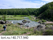Россия. Порог «Ревун». Река Исеть (2023 год). Редакционное фото, фотограф Александр Тараканов / Фотобанк Лори