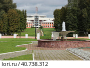 Корпуса санатория "Марфинский". Марфино, Московская область, Мытищинский район (2017 год). Редакционное фото, фотограф Елена Орлова / Фотобанк Лори