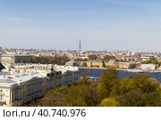 Санкт-Петербург, вид сверху на центральную часть города (2023 год). Стоковое фото, фотограф Игорь Дашко / Фотобанк Лори