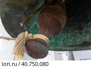 Колокол звонницы Успнского собора Ростовского кремля.  Ростов Великий, Ярославская область, Россия. Золотое кольцо (2023 год). Стоковое фото, фотограф Pukhov K / Фотобанк Лори