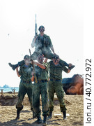 Demonstrative performance of the Marine Corps (2013 год). Редакционное фото, фотограф Анна Кривицкая / Фотобанк Лори