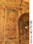 DEMRE, TURKEY - 13,07,2014 Frescos in the Saint Nicholas (Santa Clause) church  in Demre, Turkey. It's an ancient Byzantine Church. Редакционное фото, фотограф Анна Кривицкая / Фотобанк Лори