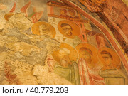 DEMRE, TURKEY - 13,07,2014 Frescos in the Saint Nicholas (Santa Clause) church  in Demre, Turkey. It's an ancient Byzantine Church. Редакционное фото, фотограф Анна Кривицкая / Фотобанк Лори