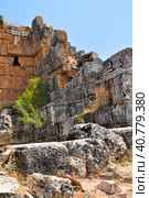 Ruins of ancient city, Hierapolis near Pamukkale, Turkey (2009 год). Стоковое фото, фотограф Анна Кривицкая / Фотобанк Лори