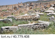 Hie rapolis Ancient City Ruin in Pa mukkale in Turkey (2009 год). Стоковое фото, фотограф Анна Кривицкая / Фотобанк Лори