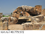 Hie rapolis Ancient City Ruin in Pa mukkale in Turkey (2009 год). Стоковое фото, фотограф Анна Кривицкая / Фотобанк Лори