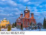 Assumption Monastery - the abolished female Orthodox monastery, located on the central square of Tula (2019 год). Редакционное фото, фотограф Анна Кривицкая / Фотобанк Лори
