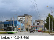 Улица Пятилетки в Березниках  Пермского края (2022 год). Редакционное фото, фотограф Иван Дуплик / Фотобанк Лори