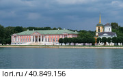 View of the Palace, main building of the Kuskovo estate, built in 1769-1775, architect Karl Blank, landmark, landscape: Moscow, Russia - July 05, 2023. Редакционное фото, фотограф Алексей Голованов / Фотобанк Лори