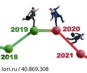 Businessman in market crash concept. Стоковое фото, фотограф Elnur / Фотобанк Лори