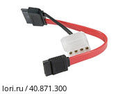 Кабель для подсоединения жесткого диска к компьютеру. Hard disk drive power cables. Стоковое фото, фотограф Татьяна Д / Фотобанк Лори