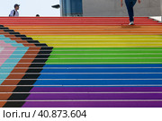 Лестница художественного музея Альбертина в Вене (2023 год). Редакционное фото, фотограф V.Ivantsov / Фотобанк Лори
