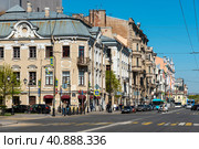 Потемкинская улица. Особняк Матавкина. Санкт-Петербург (2023 год). Редакционное фото, фотограф Александр Щепин / Фотобанк Лори
