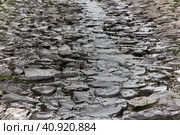 The stone road in Kish village, Azerbaijan (2013 год). Стоковое фото, фотограф Сергей Стрелков / Фотобанк Лори