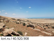 Gobustan park of petroglyphs in Azerbaijan (2013 год). Редакционное фото, фотограф Сергей Стрелков / Фотобанк Лори