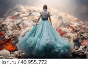 Abstract illustration of overproduction and overabundance of things. With Generative AI technology. Стоковое AI-изображение, AI-художник Мария Фадеева / Фотобанк Лори
