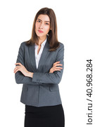 Business woman doubt. Стоковое фото, фотограф Иван Михайлов / Фотобанк Лори
