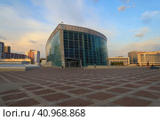 Здание Конгресс Холла "Торатау" в г. Уфа, Башкортостан (2023 год). Редакционное фото, фотограф Римма Тельнова / Фотобанк Лори