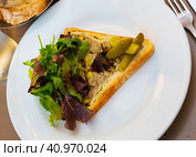 Piece of Pate en croute maison. Стоковое фото, фотограф Яков Филимонов / Фотобанк Лори