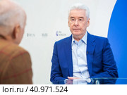 Сергей Собянин. Мэр Москвы. (2023 год). Редакционное фото, фотограф Александр Тарасенков / Фотобанк Лори