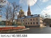 Церковь Воскресения Христова в Кадашах. 2-й Кадашевский переулок, 7. Район Якимана. Город Москва (2014 год). Стоковое фото, фотограф lana1501 / Фотобанк Лори