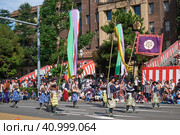 Procession of Oda Nobunaga Feudal Lord army at the autumn Nagoya festival. Japan (2019 год). Редакционное фото, фотограф Сергей Пристяжнюк (Serg Zastavkin) / Фотобанк Лори