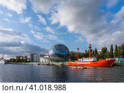Floating lighthouse "Irbensky" world ocean Museum, Kaliningrad (2020 год). Стоковое фото, фотограф Zima Nadezhda / Фотобанк Лори