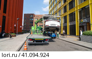 a carsharing car violated parking rules (2023 год). Редакционное фото, фотограф Скрипачев Антон / Фотобанк Лори