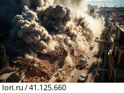 Turkey and Syria Earthquake. A devastating magnitude arthquake struck the Turkish province. Стоковое AI-изображение, AI-художник Ирина Михайличенко / Фотобанк Лори