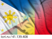 Philippines and Senegal state flag international negotiation SEN PHL. Стоковая иллюстрация, иллюстратор Кабак Дмитрий / Фотобанк Лори