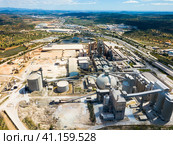 View from height at the cement plant. City Bunol. Стоковое фото, фотограф Яков Филимонов / Фотобанк Лори