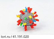 3D model of a virus cell with appendages. Стоковое фото, фотограф Сергей Сергеев / Фотобанк Лори