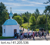The Annunciation Chapel on the shores of Valaam Island (2021 год). Редакционное фото, фотограф Михаил Аккуратoв / Фотобанк Лори