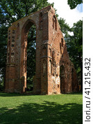 Ruins of Eldena Abbey (Hilda Abbey) - is a former Cistercian monastery near the present town of Greifswald in Mecklenburg-Vorpommern, Germany (2021 год). Стоковое фото, фотограф Sergey Kohl / Фотобанк Лори
