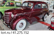 Soviet small car "Moskvich-400" (2023 год). Редакционное фото, фотограф Анна Кривицкая / Фотобанк Лори