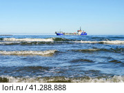 A vessel for deepening and cleaning water bodies. Dredging vessel technical fleet. Стоковое фото, фотограф Zima Nadezhda / Фотобанк Лори
