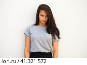 Sad brunette woman. Стоковое фото, фотограф Андрей Аркуша / Фотобанк Лори