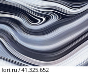 Background with black, blue and gray color and light gradient. A beautiful abstract background with texture, with stripes, waves, streaks, swirls and lines. Generated by artificial intelligence. Стоковое AI-изображение, AI-художник Юлия Петровская / Фотобанк Лори