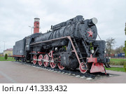 Паравоз Черепанова Венев Тульская обл. Россия (2021 год). Стоковое фото, фотограф Светлана Корнякова / Фотобанк Лори