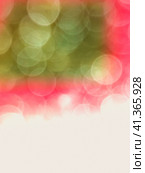 Abstract background with red and green circles out of focus. Pattern on half of the image. Стоковое фото, фотограф Ярославский Максим / Фотобанк Лори
