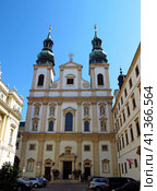Vienna, Austria - 11 Jun 2011: The church in the center of Vienna, Austria. Редакционное фото, фотограф Сергей Стрелков / Фотобанк Лори